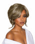 Silver Blonde Faux Up Do Bob Wig. Rose.