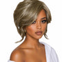 Silver Blonde Faux Up Do Bob Wig. Rose.