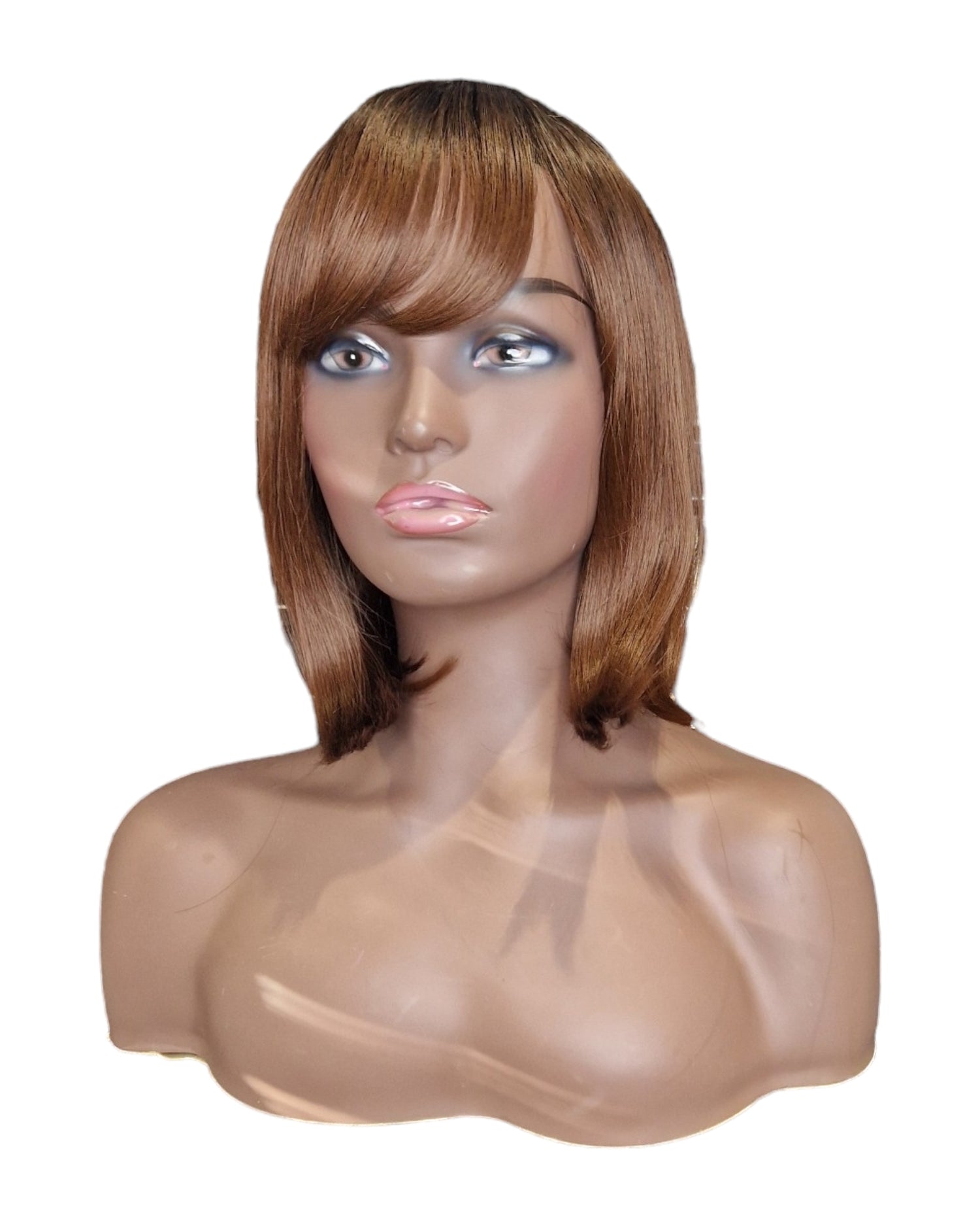 Chocolate Brown Bob Hairstyle Wig. Tya-CelebWigs