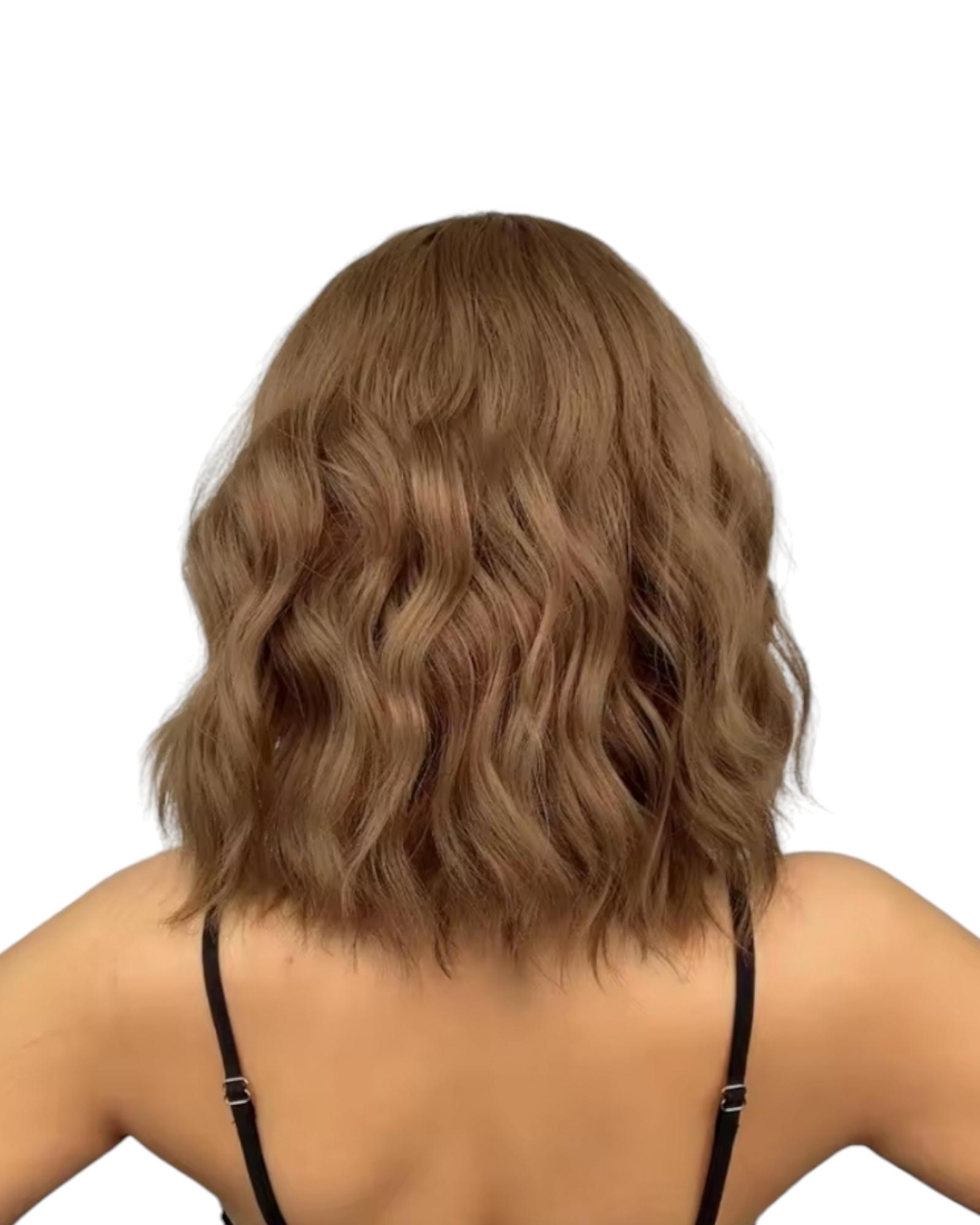 Light Brown Wavy Bob Wig. Vivian