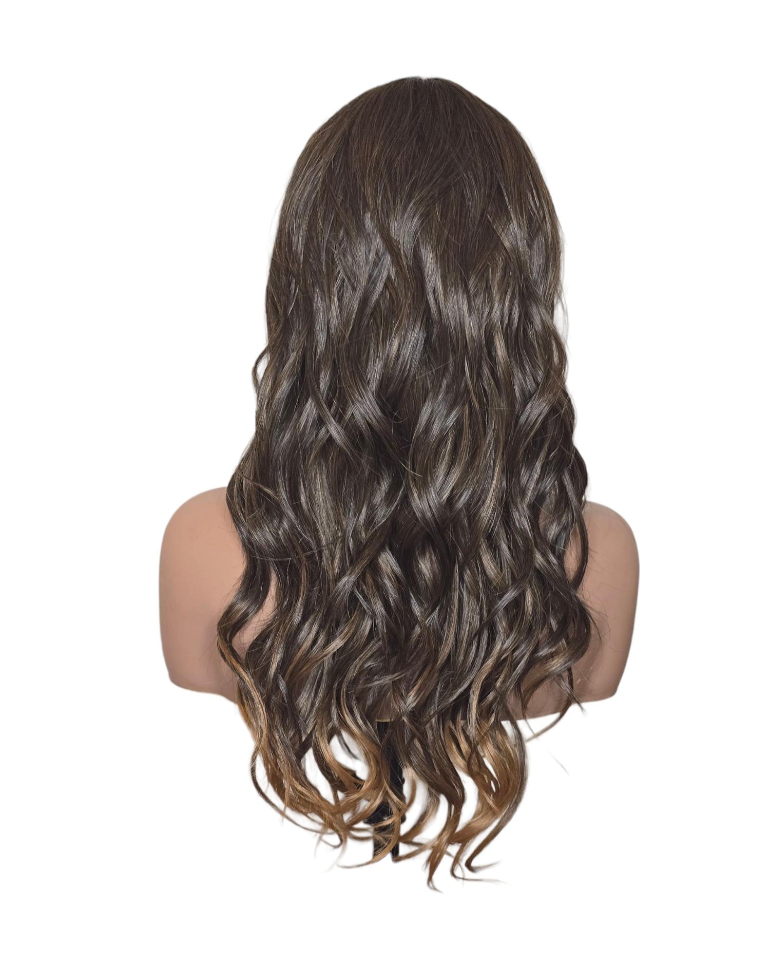 Mid Brown Long Wavy Wig. Abigail