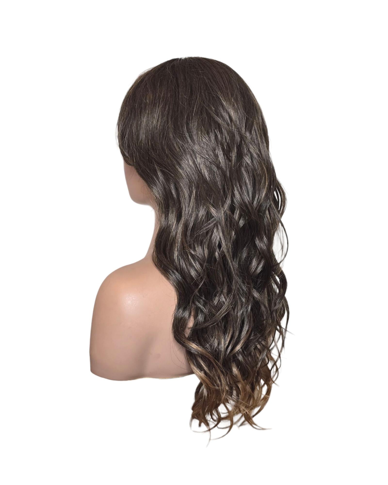 Mid Brown Long Wavy Wig. Abigail