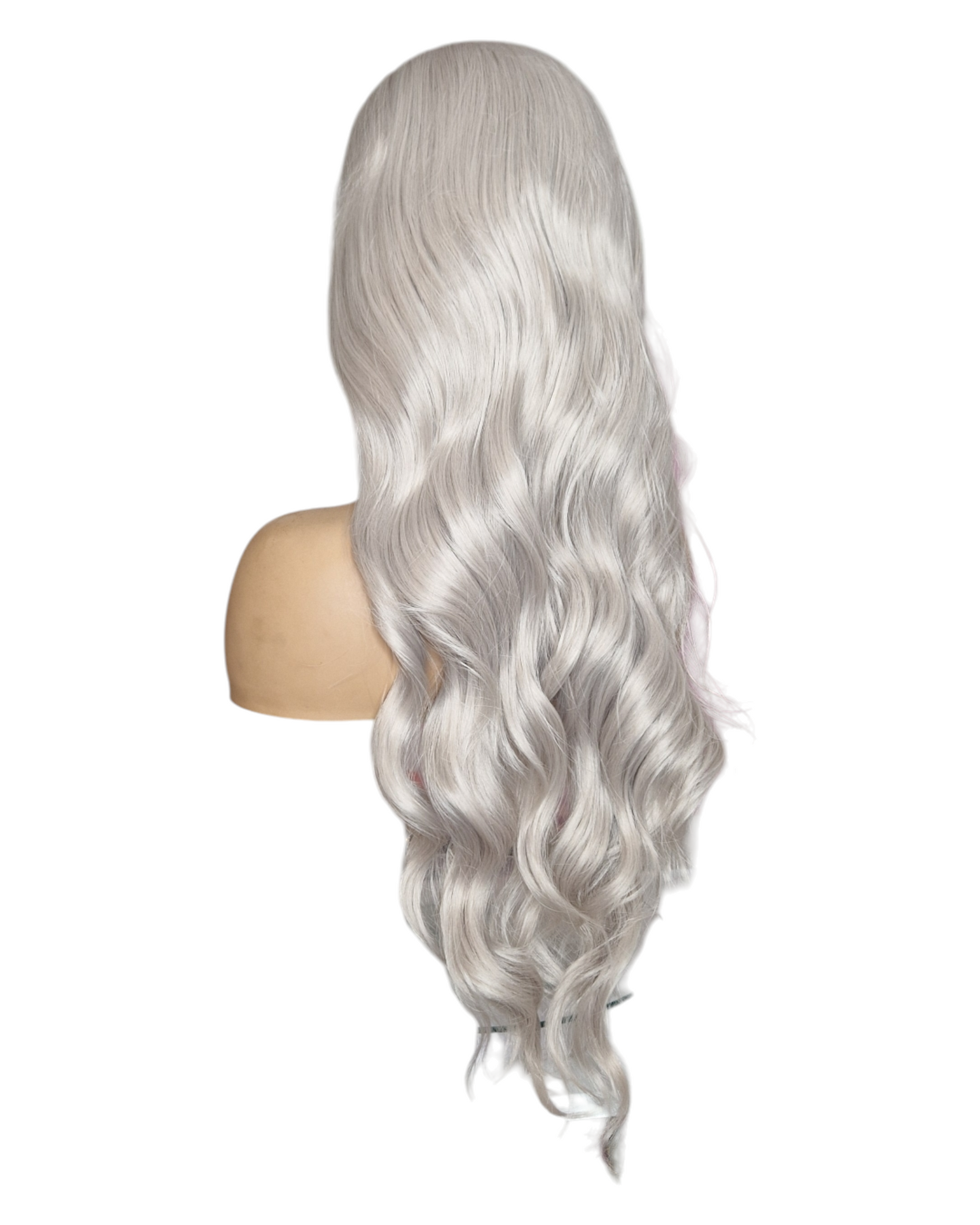 Platinum Steel Blonde Long  Lace Front Wig. VidaX