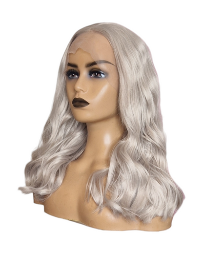 Platinum Steel Blonde Lace Front Wig. Vida