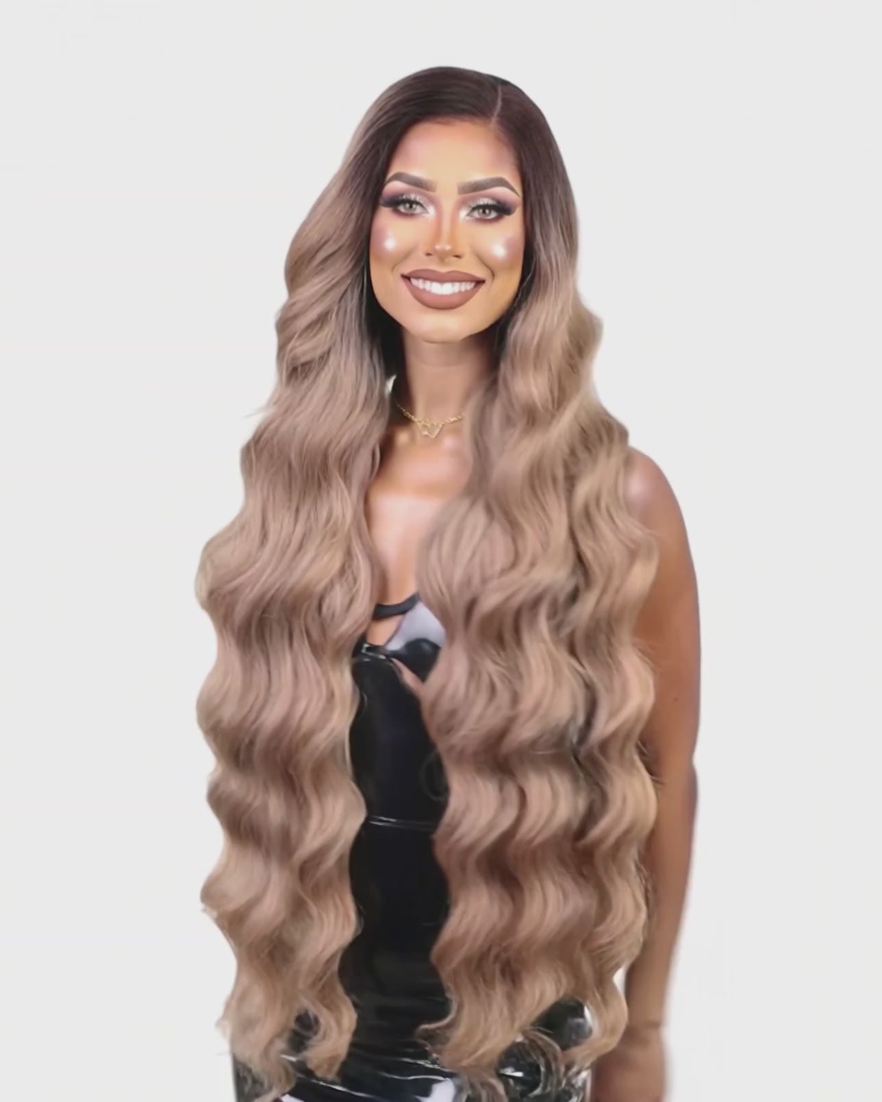 Blonde 34 Inch C Part Lace Front Wig. Dollie