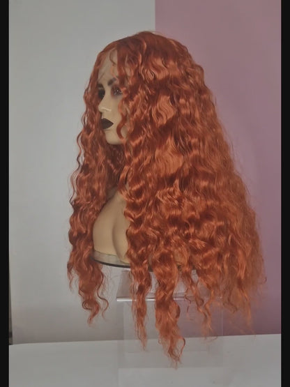 Mango Orange T Part Lace Front Wig. Shazia.