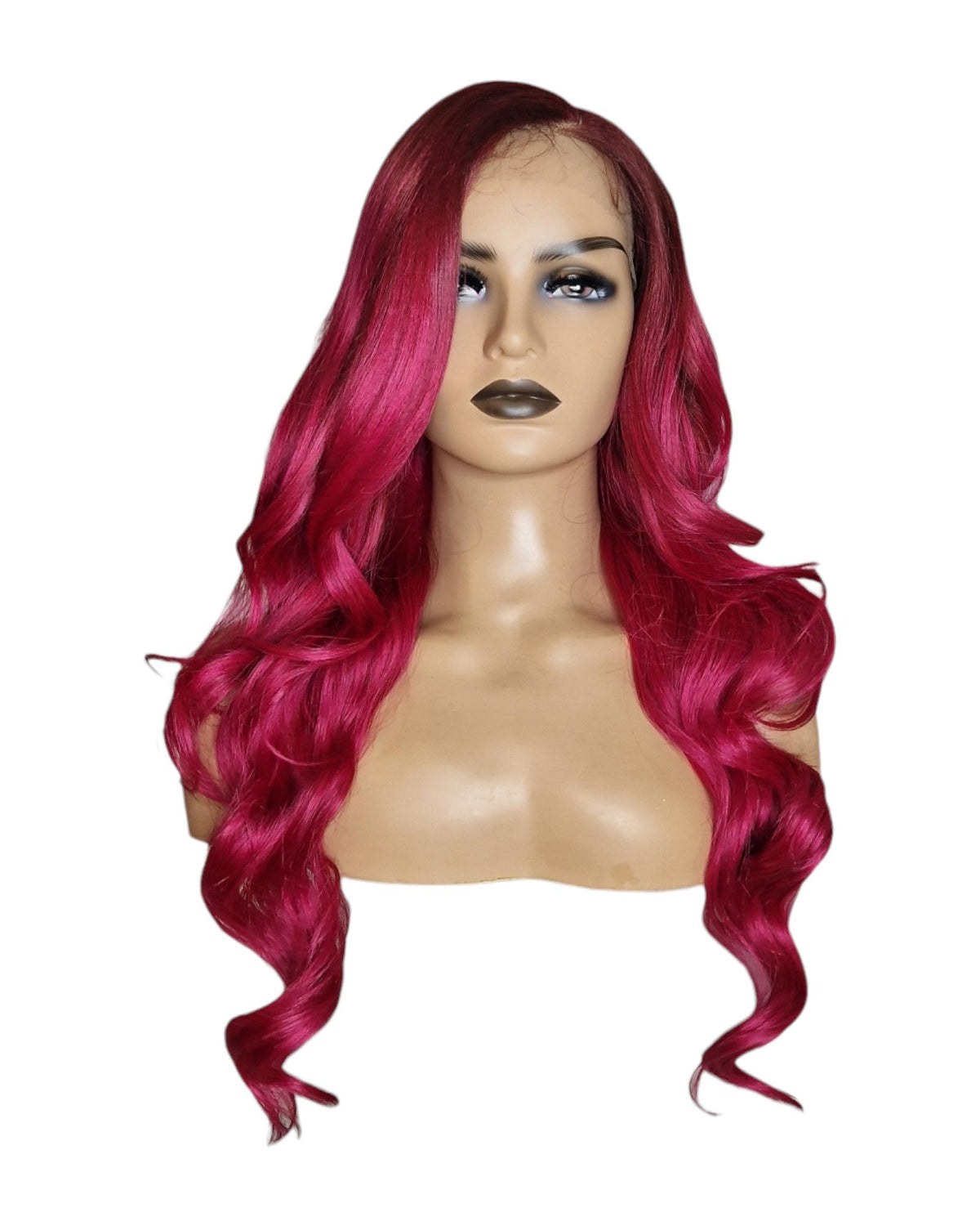 Red Side Part Lace Front Wig. Rosa. – CelebWigs