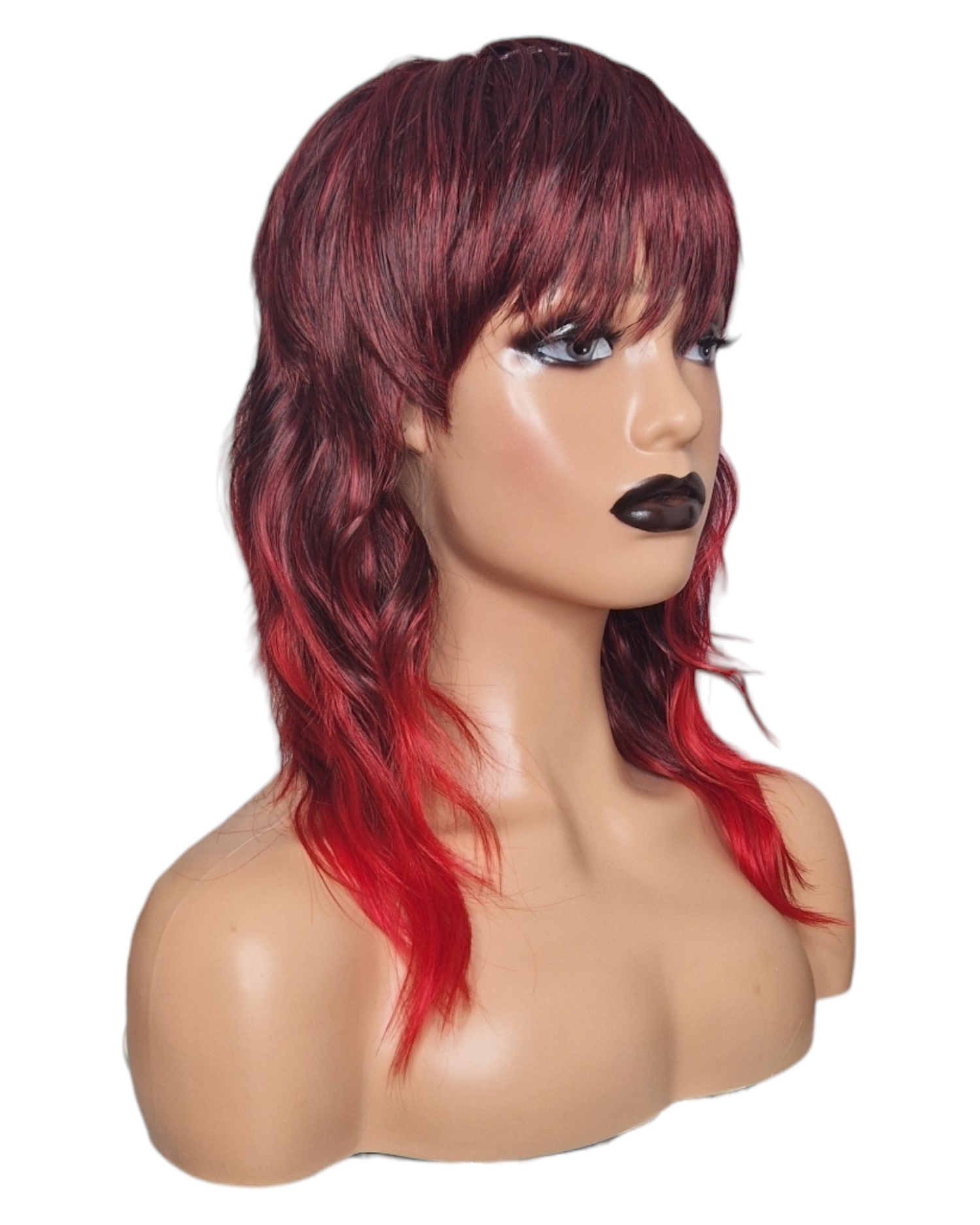 Mullet wig red hotsell