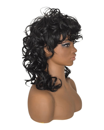 Back Shag Mullet Hairstyle Wig. Reeva