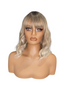 Ash Blonde Ombre Wavy Bob Wig. Rosie