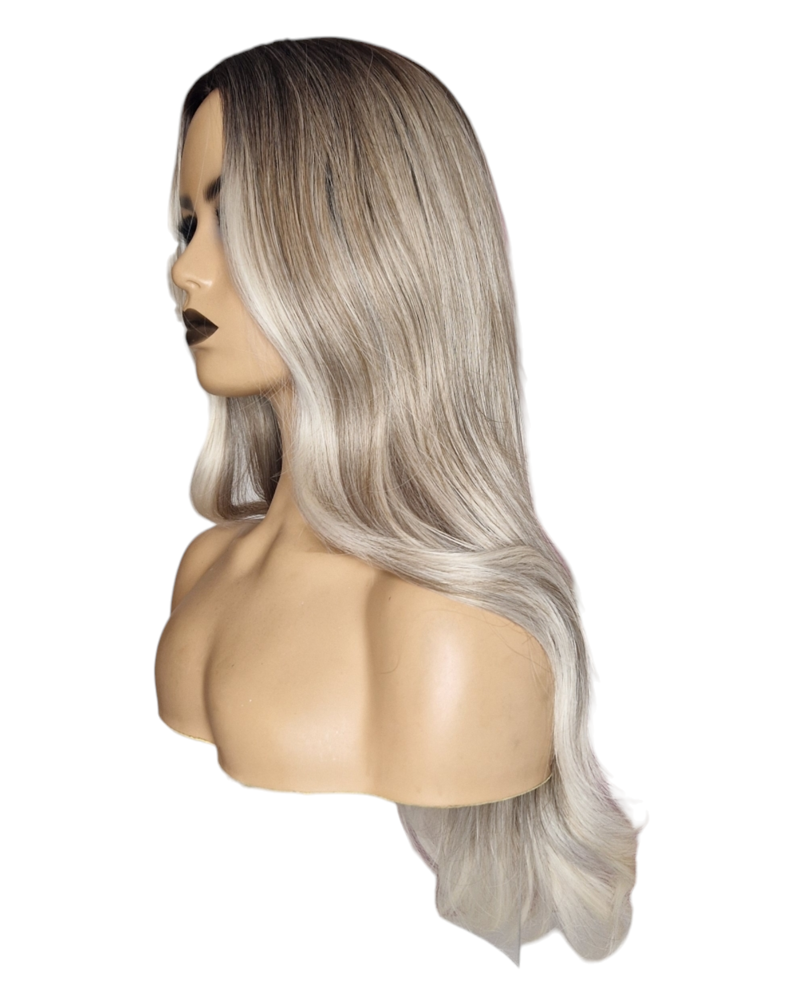 Silver Ash Blonde Long Wig. Charmaine