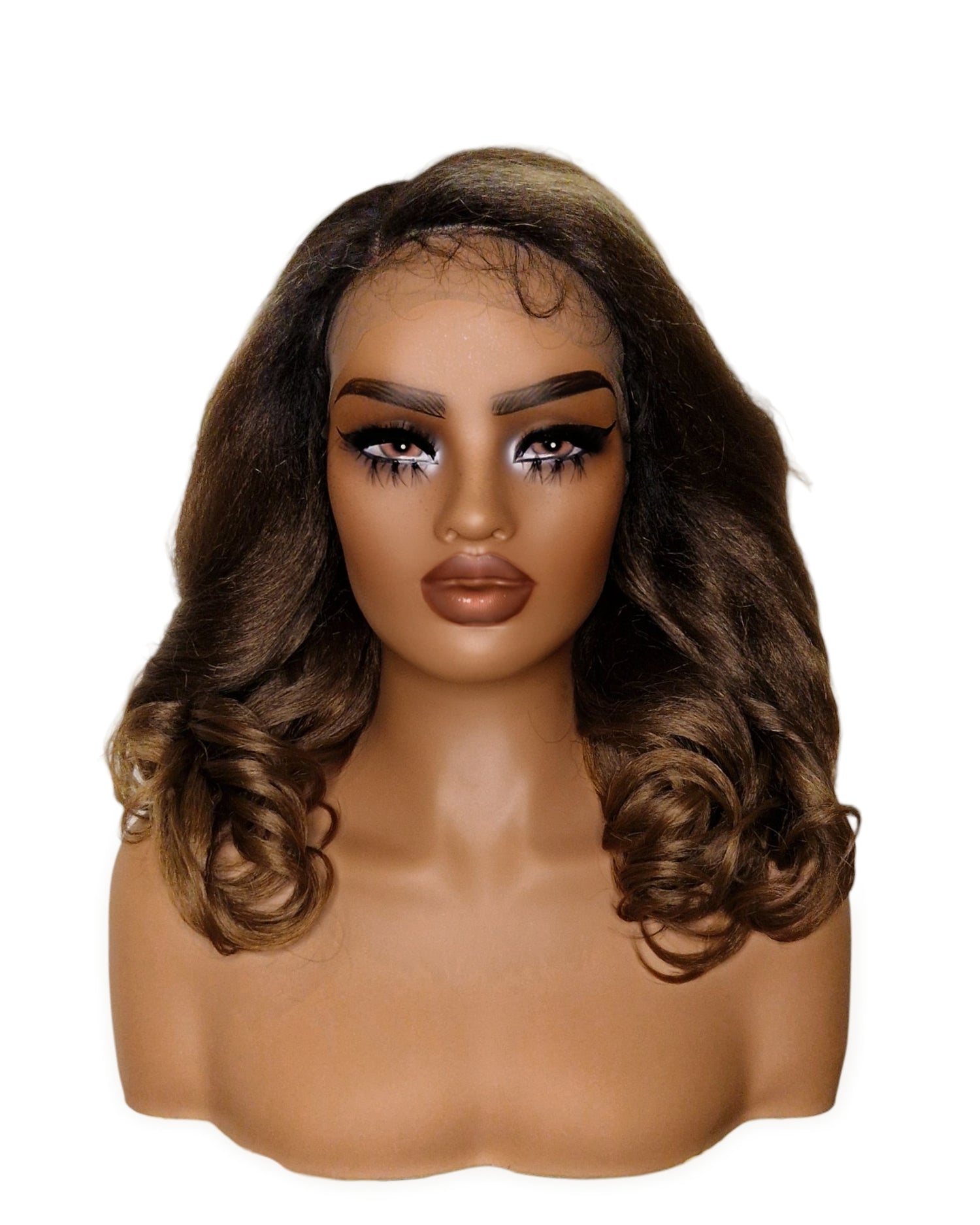 Golden Brown L Part Lace Front Wig. Bala