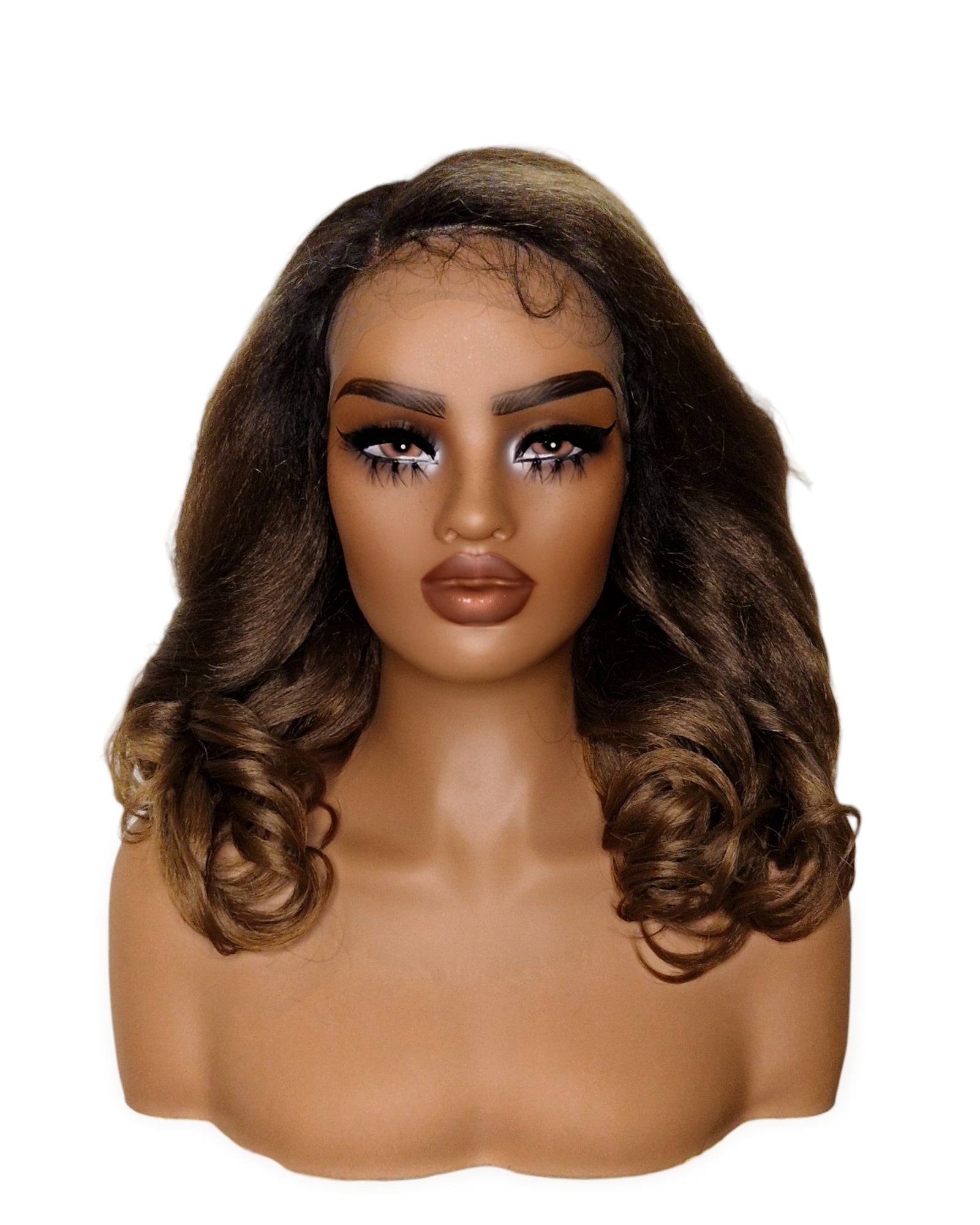 Golden Brown L Part Lace Front Wig. Bala