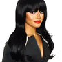 Bardot Black Volume Face Framing Wavy Wig With Bangs
