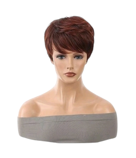 Copper Red Ombre Short Chic Wig. Emmie