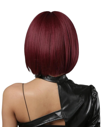 Deep Red Bob Hairstyle Wig. Katie