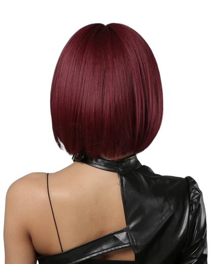 Deep Red Bob Hairstyle Wig. Katie-CelebWigs