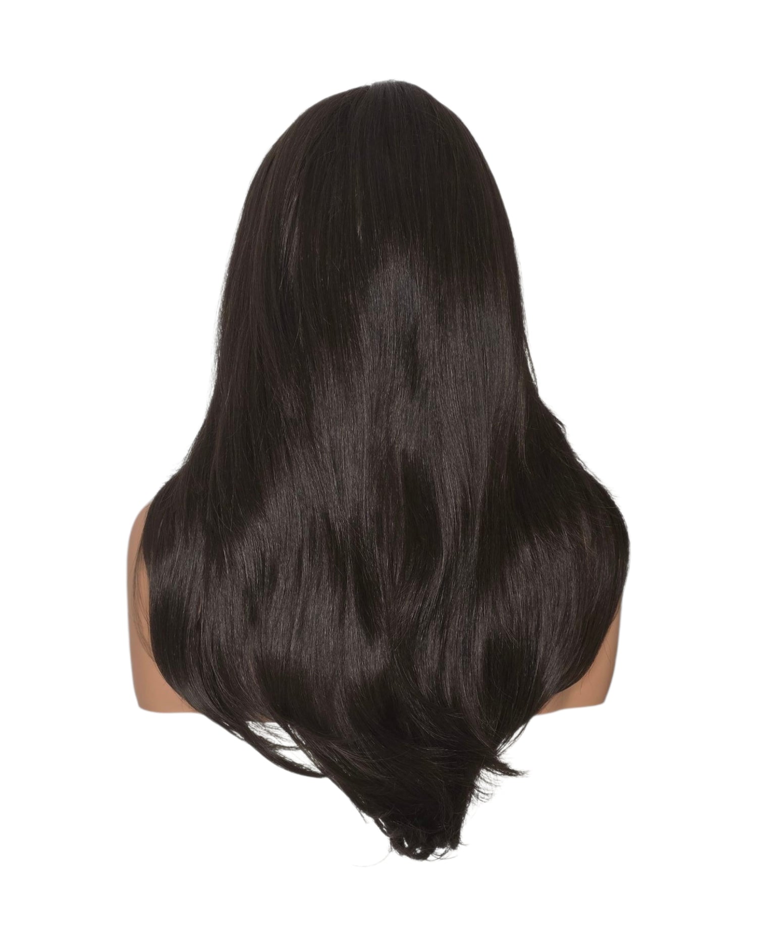 Face Framing Long Wig Dark Brown. Bardot