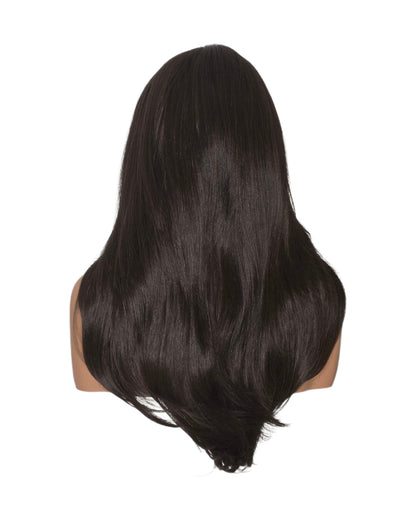 Face Framing Long Wig Dark Brown. Bardot