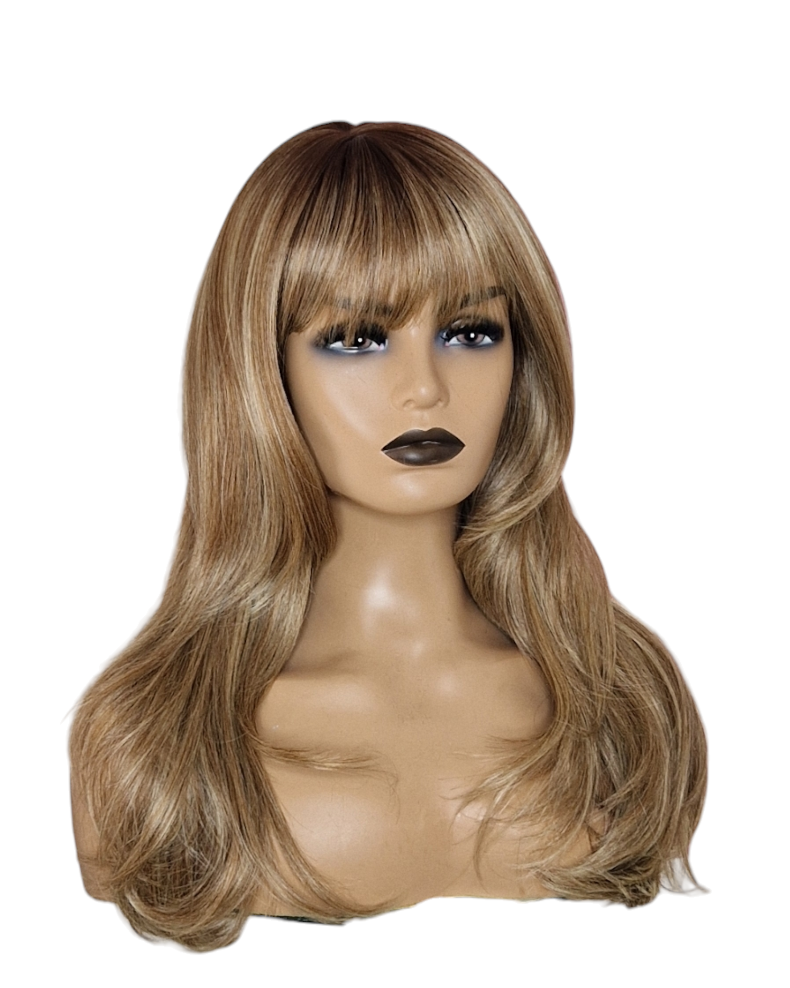 Honey Blonde Fringe Bangs Bardot Wig-CelebWigs