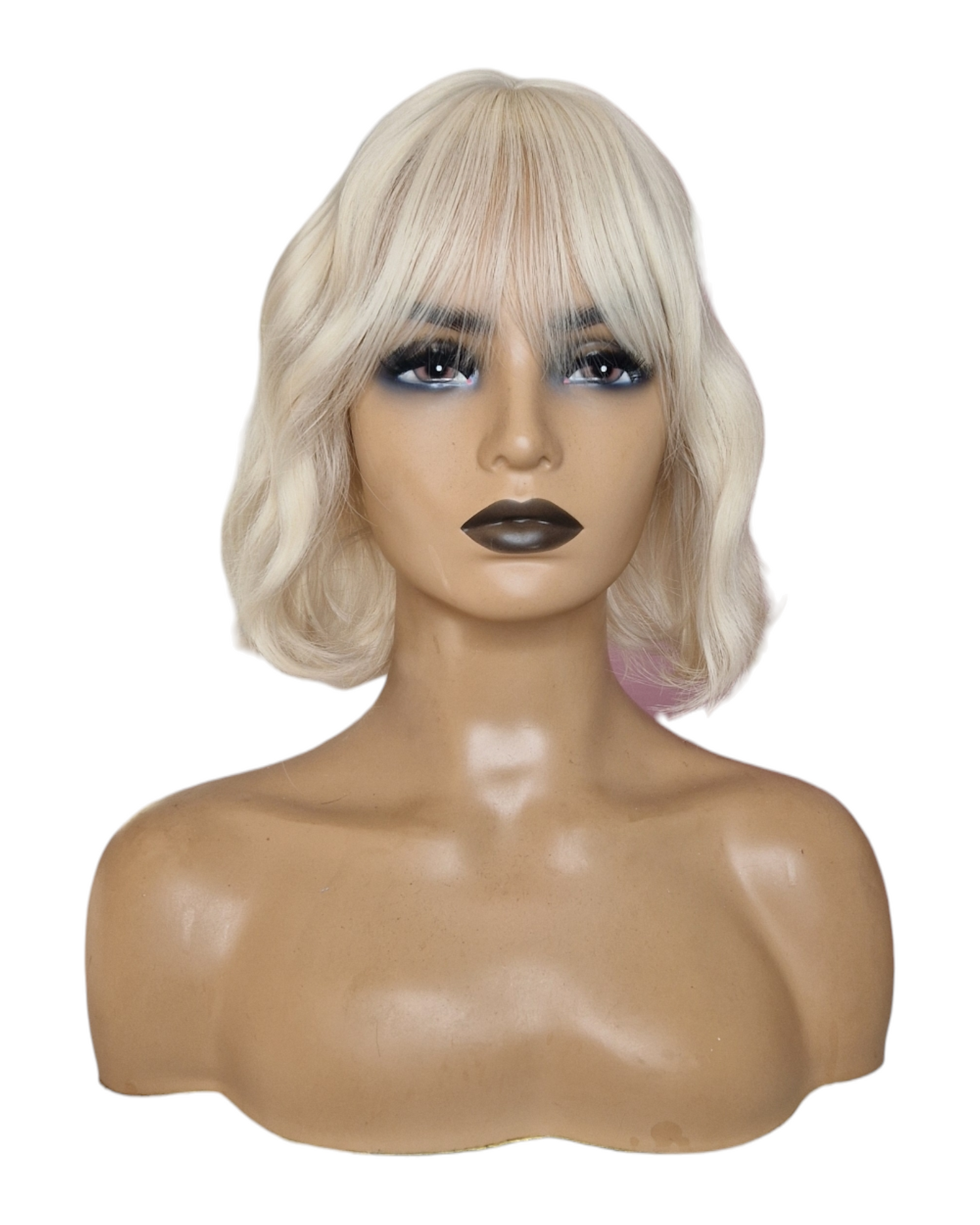 Blonde Wavy Bob Wig. Sable.