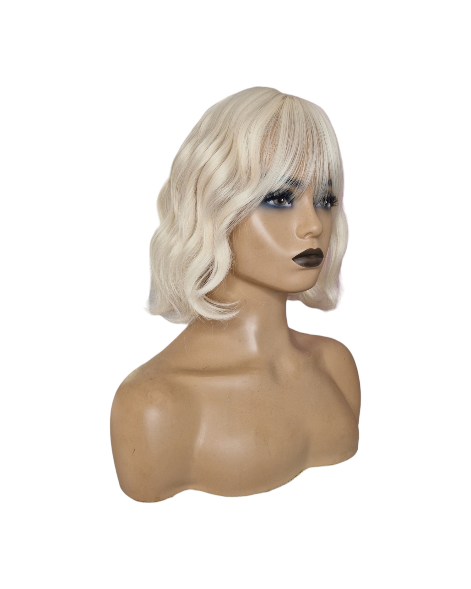 Blonde Wavy Bob Wig. Sable.