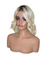 Platinum Blonde Wavy Bob Wig. Abbi