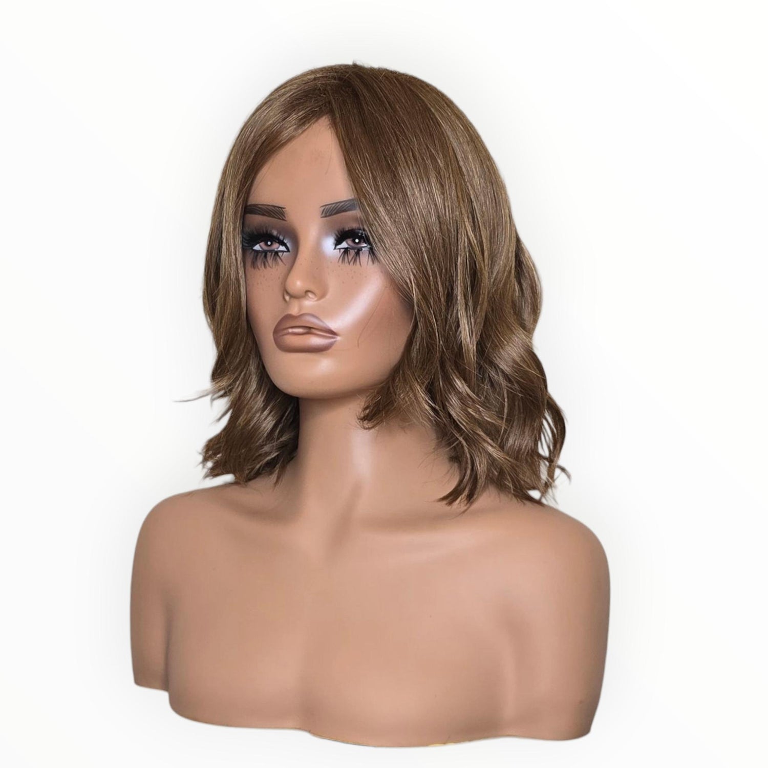 Autumn Blonde Wavy Bob Style Wig. Abbi