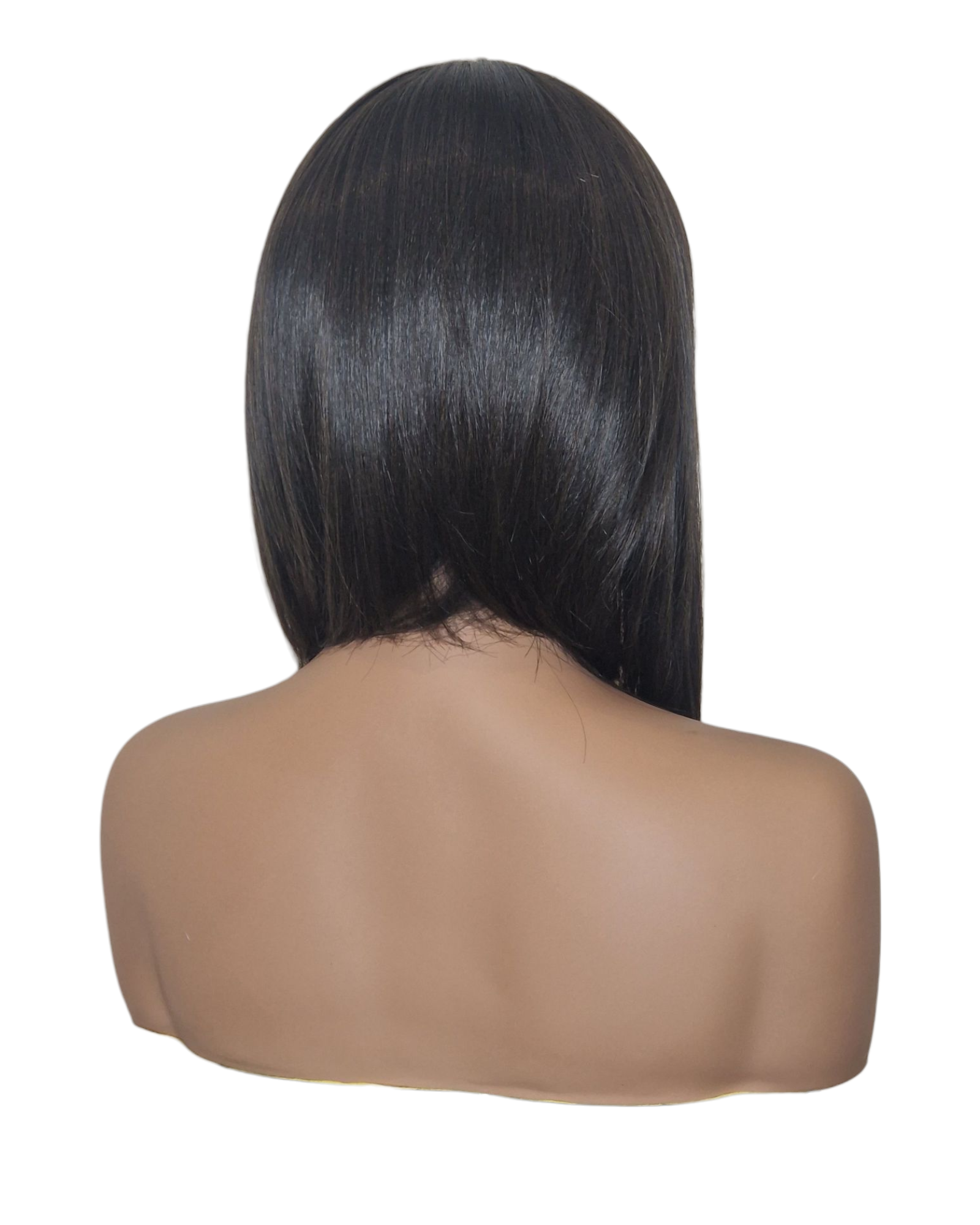 Dark Brown Asymmetric Bob Wig. Alix