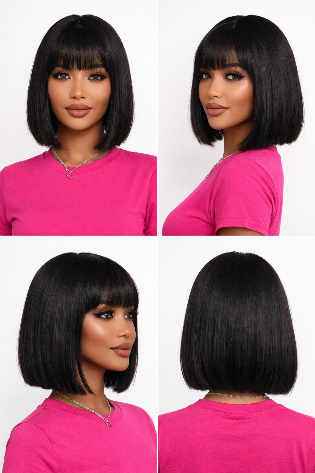 Black Bob Style Wig. Katt.