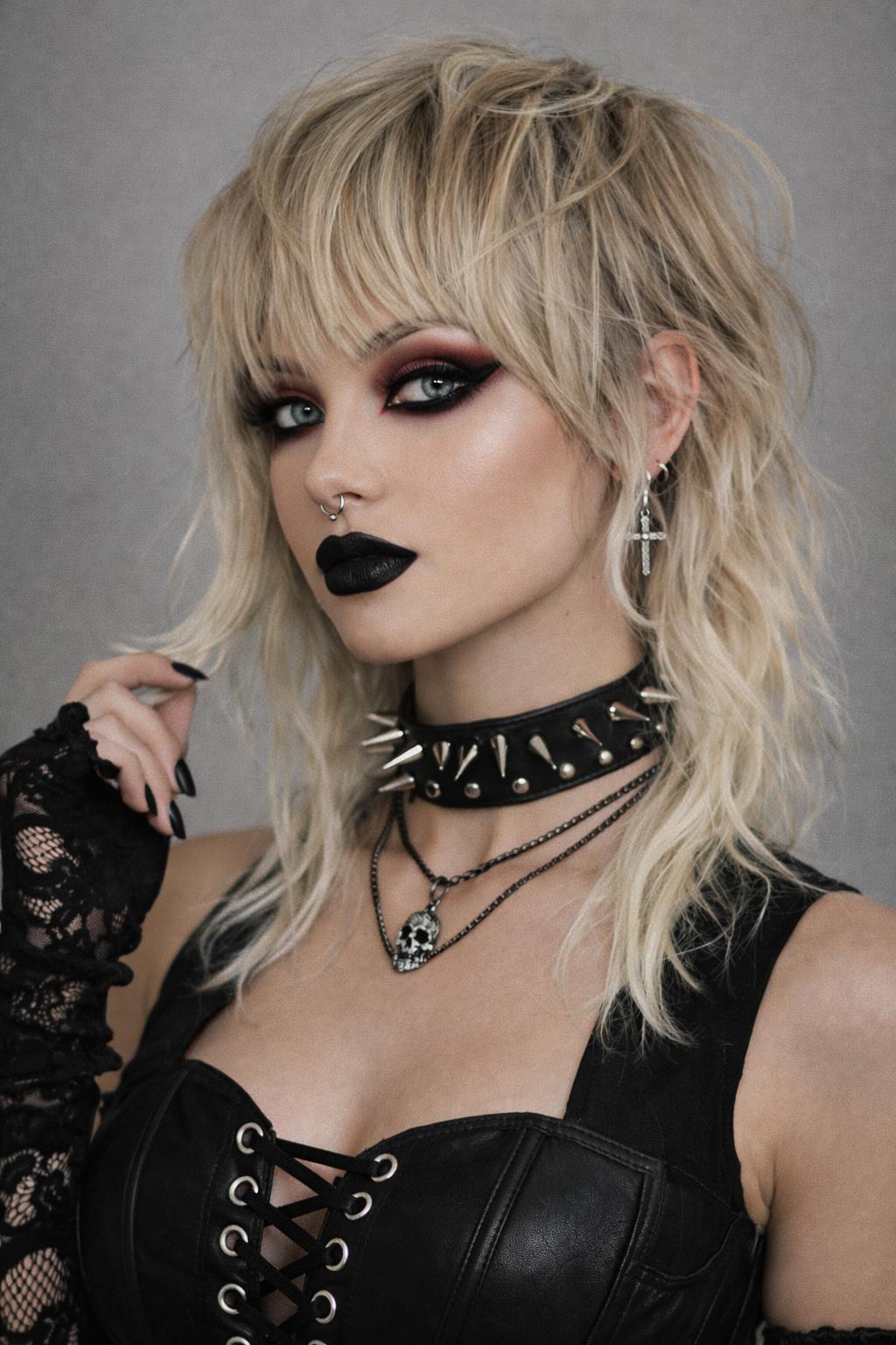 Rock Chick Glam Mullet Wig - Blonde Bombshell Edit. Miley wig.