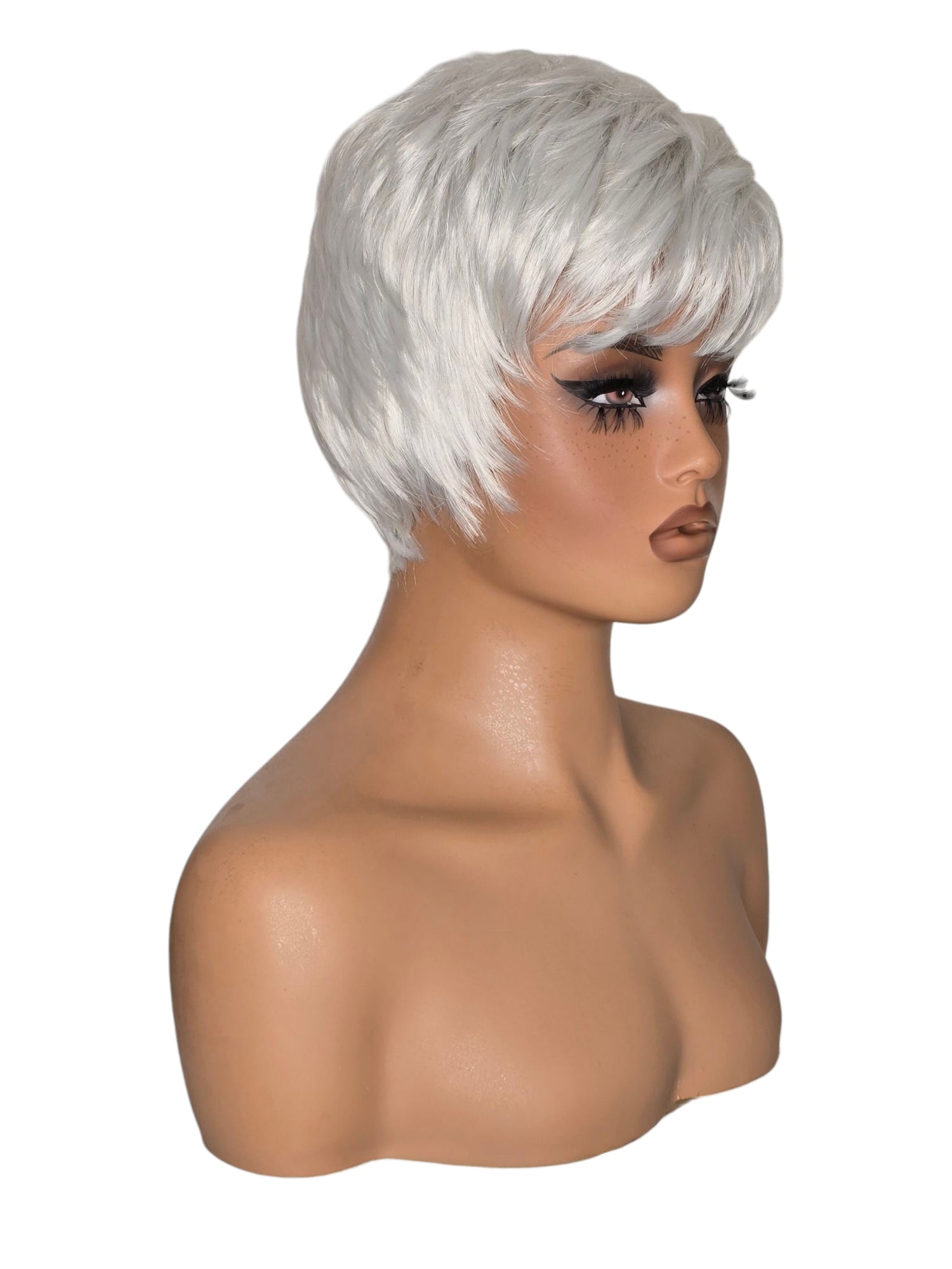 Silver Grey Urchin Style Wig. Gertie