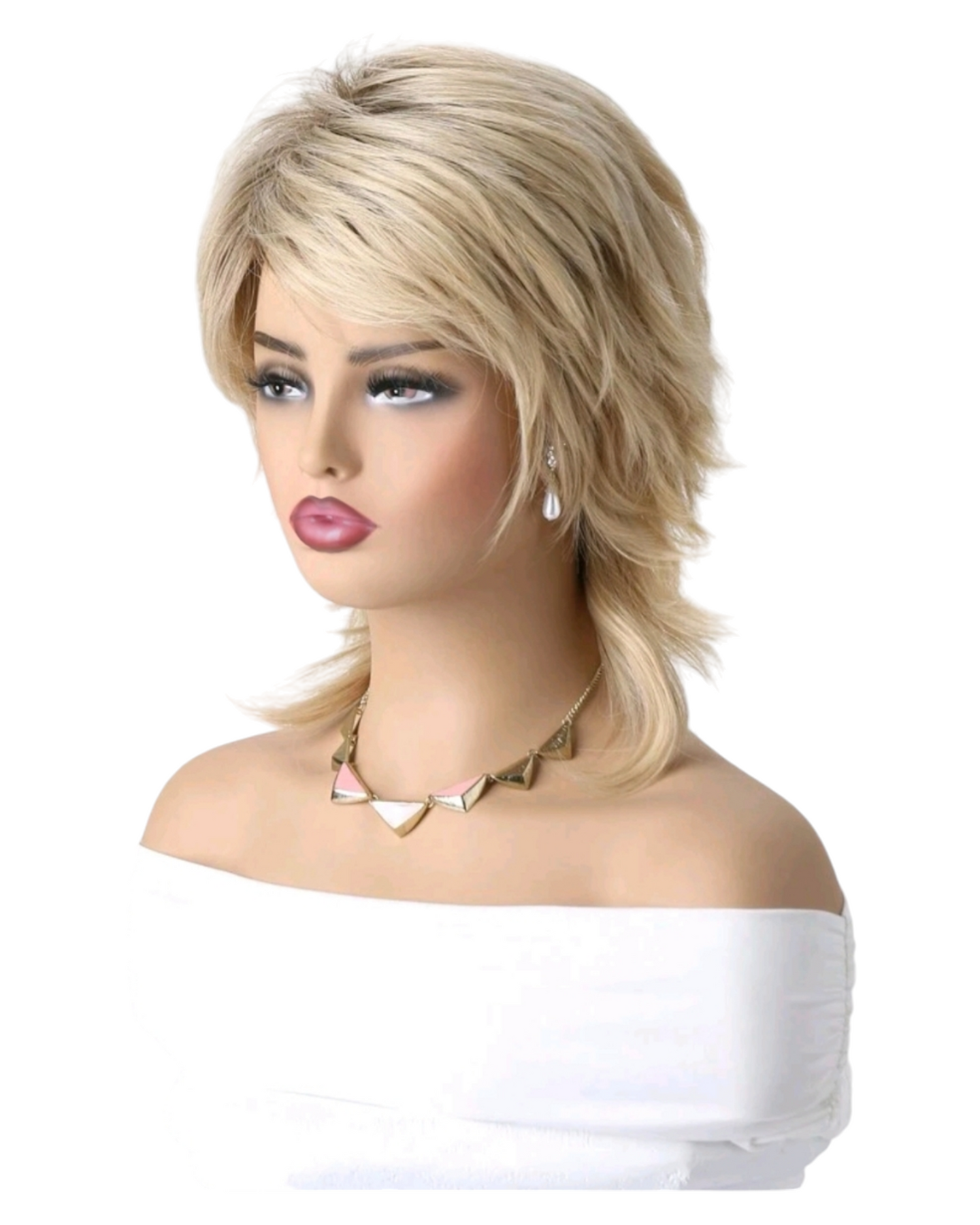 Blonde Short Urchin Wig. Bella-CelebWigs