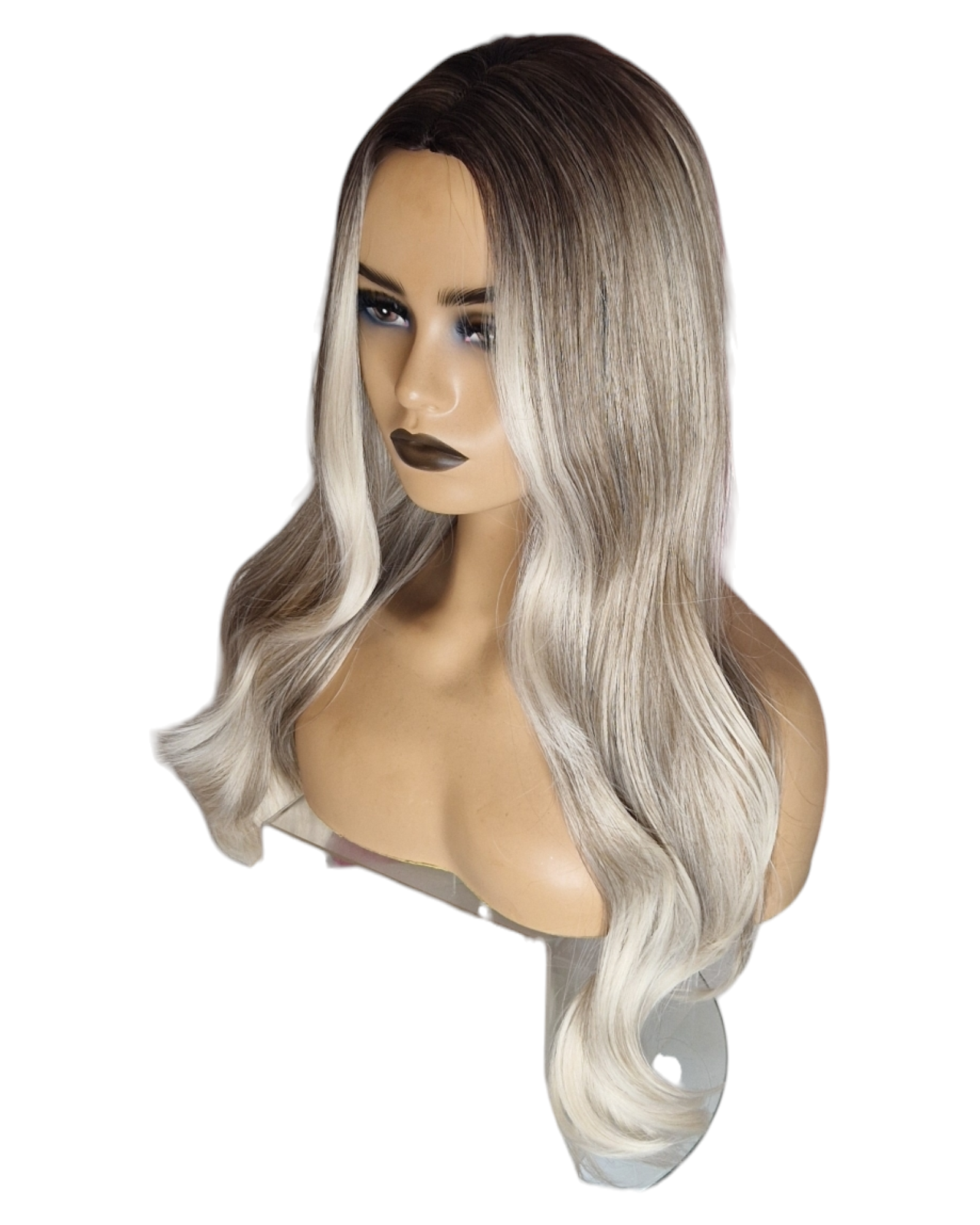 Silver Ash Blonde Long Wig. Charmaine