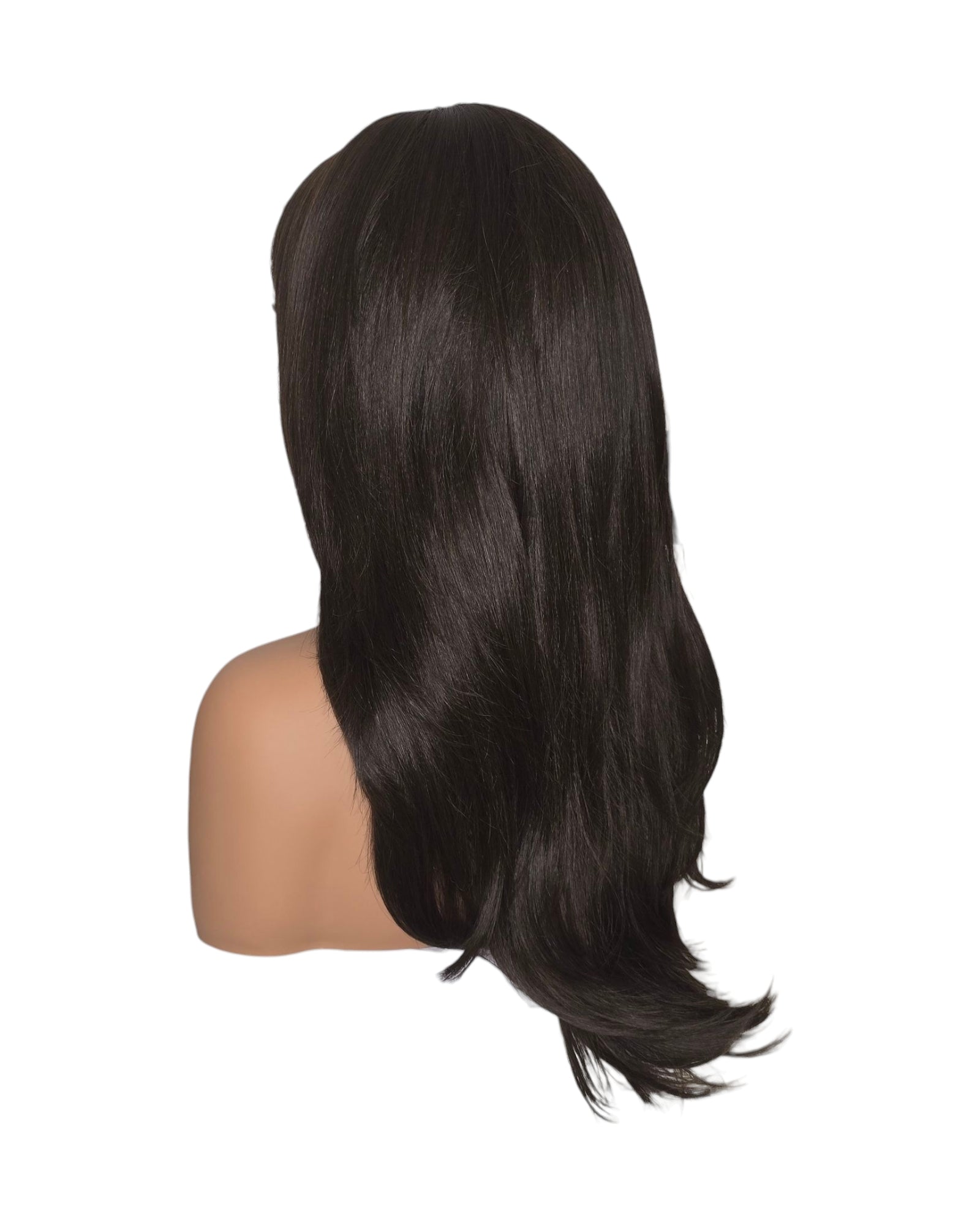 Face Framing Long Wig Dark Brown. Bardot