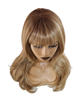 Honey Blonde Fringe Bangs Bardot Wig-CelebWigs