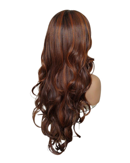 Auburn Wavy Lace Front Wig. Echo
