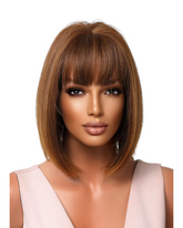 Caramel Brown Short Bob Wig. Tallie.-CelebWigs