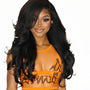 Black Curly Lace Front Wig. Bisha