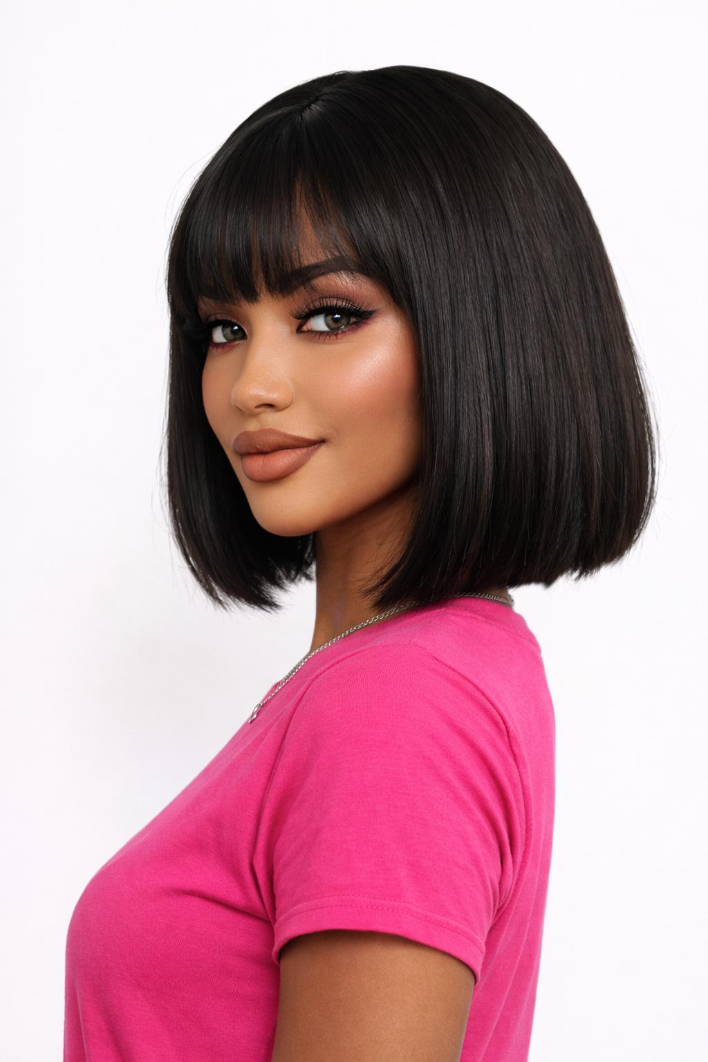 Black Bob Style Wig. Katt.