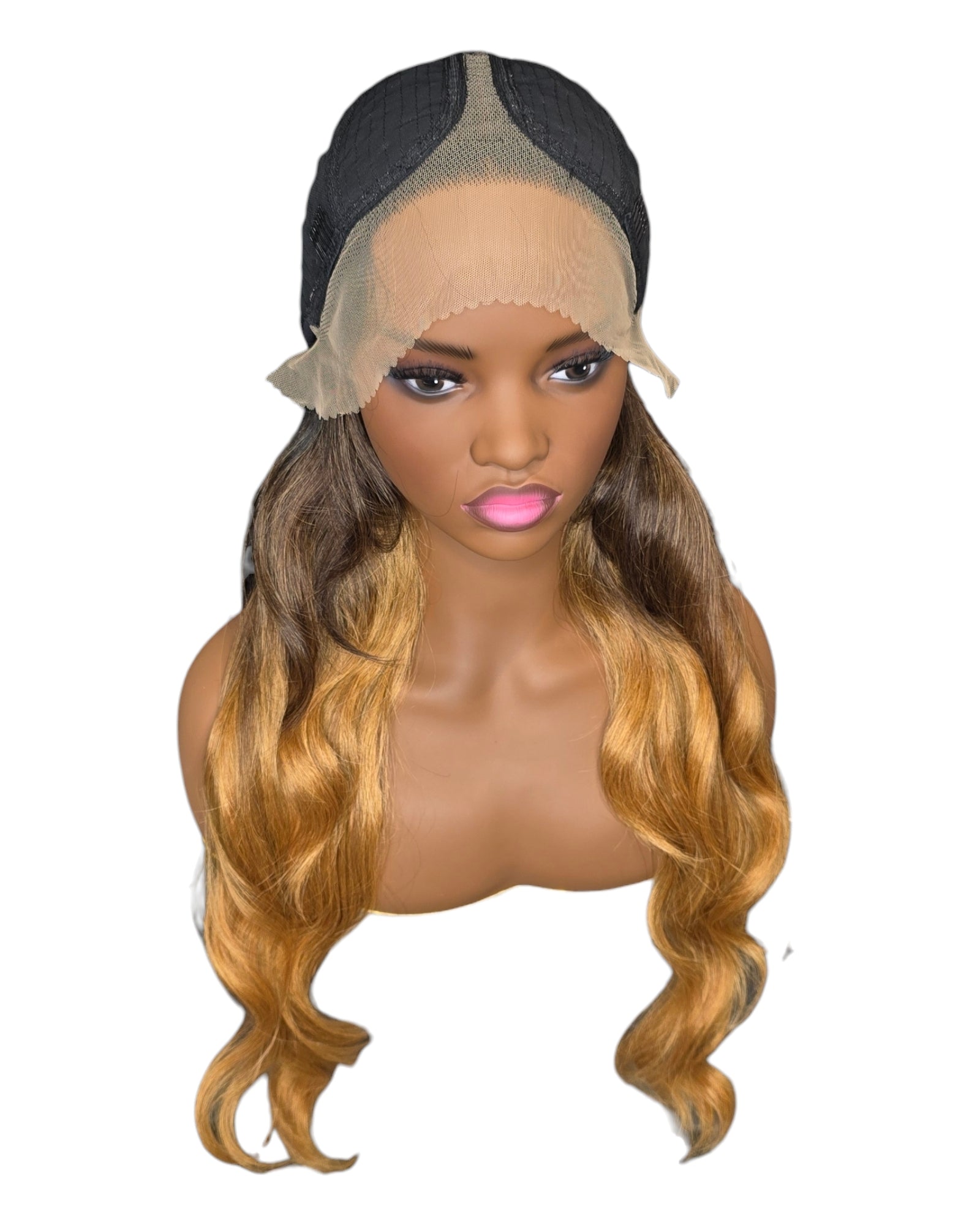 Caramel Ombre Lace Front Wig. Baye