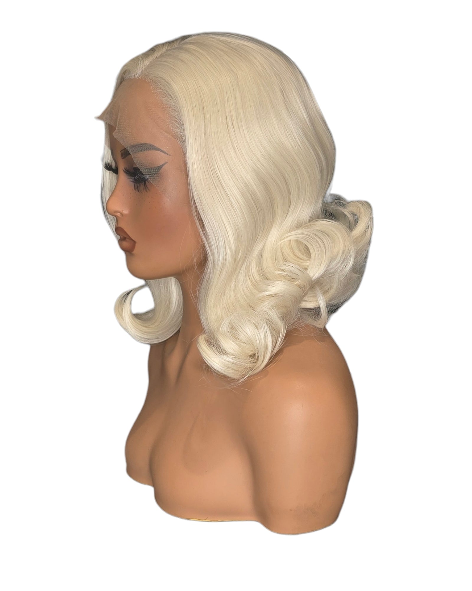 Blonde Glam Bob Lace Front Wig. Jools
