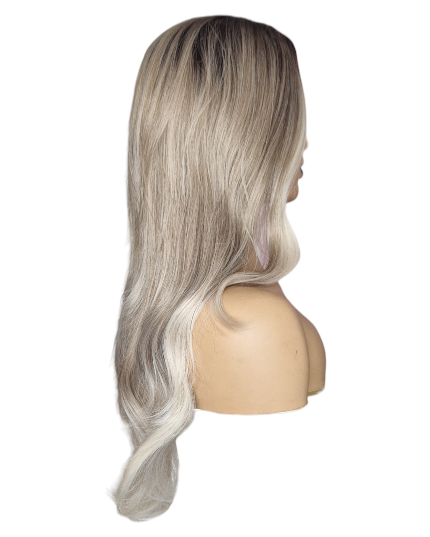 Silver Ash Blonde Long Wig. Charmaine