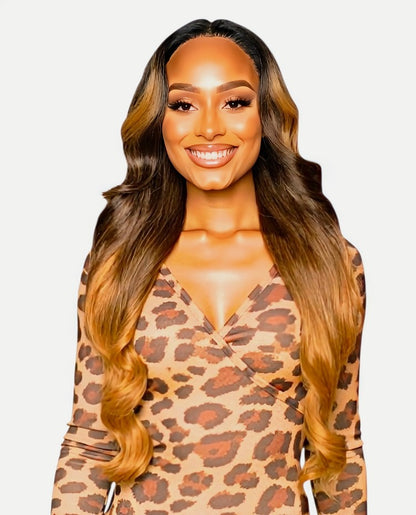 Caramel Ombre Lace Front Wig. Baye