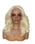 Platinum Blonde Side Part Lace Front Wig. Bala