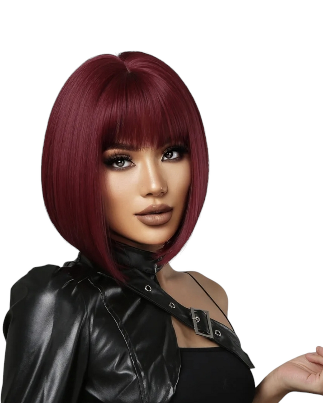 Deep Red Bob Hairstyle Wig. Katie