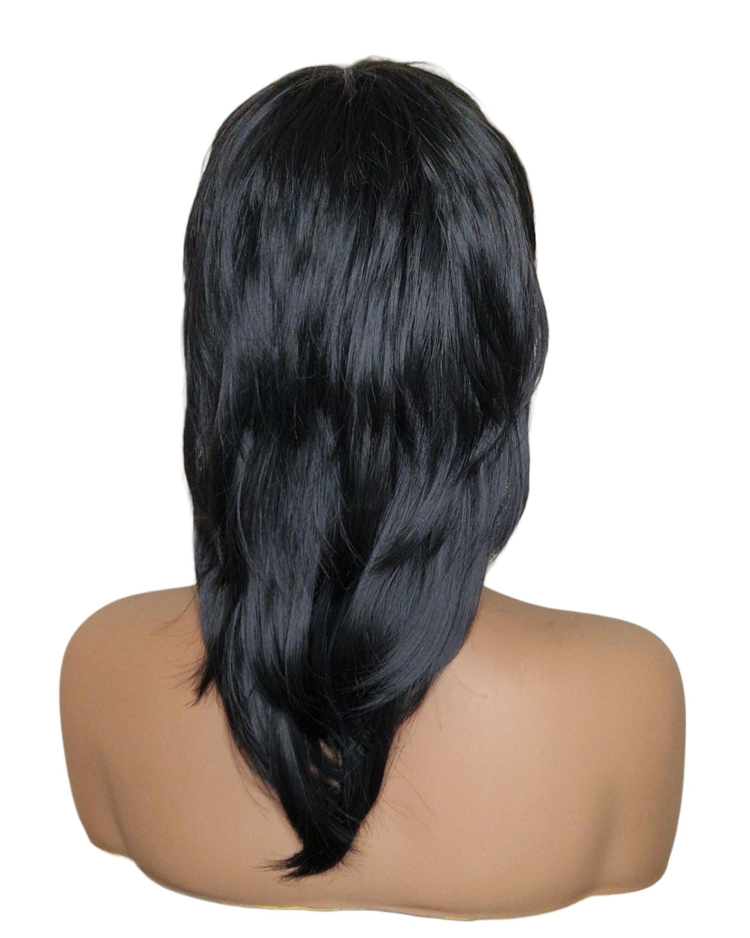 Black Shaggy Mullet Hairstyle Wig. Dua