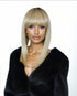 Platinum Blonde Asymmetric Bob Wig. Alix