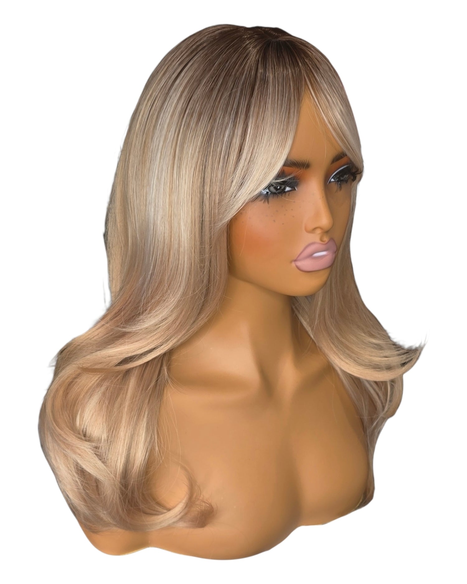 Golden Ombre Blonde Wig. Blaine
