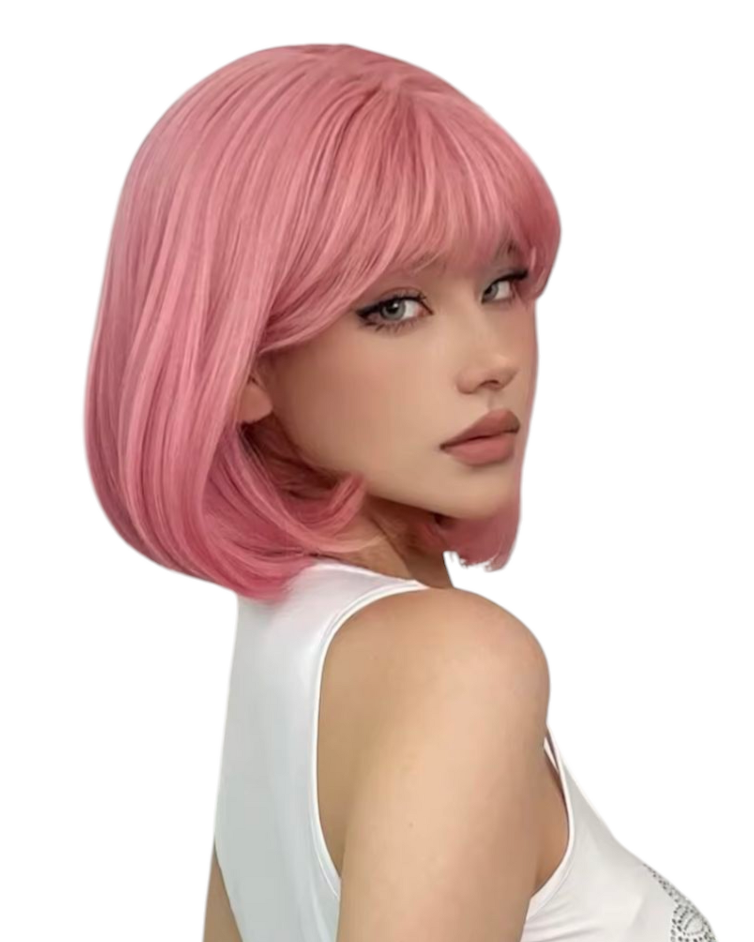 Bubblegum Pink Bob Hairstyle – CelebWigs - Main Image